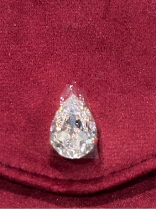 Swarovski Burgundy Red Crystal-Accent Envelope Clutch with Box - Picture 3 of 9